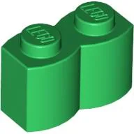 Brick Special 1 x 2 Palisade [aka Log] / Green