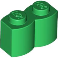 Lego Brick Special 1 x 2 Palisade [aka Log] / Green