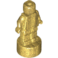 Lego Minifig Trophy Statuette / Metallic Gold