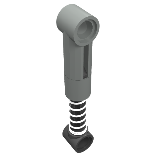 Lego Technic Shock Absorber 6.5L with Normal Spring [Complete Assembly]