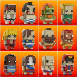 Street Fighter II Brickheadz Collection