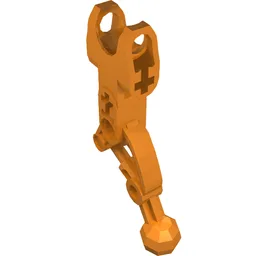 Large Figure Skeletal, Limb, Angular with Ball Joint and Ball Socket / Orange