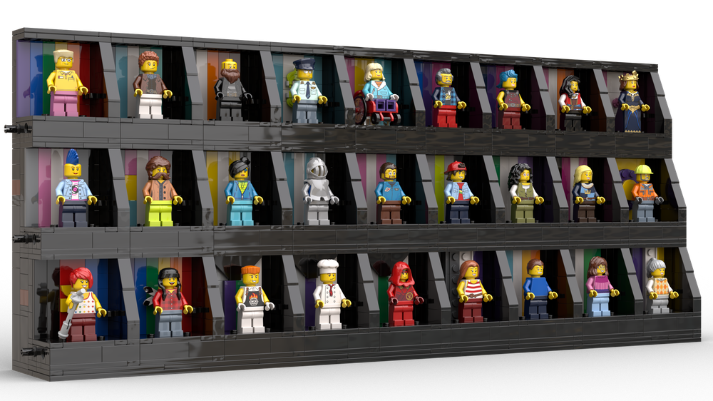 Lego Modular Pride Minifig Display