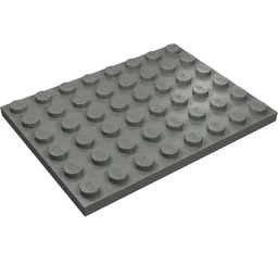 Plate 6 x 8 / Dark Bluish Gray