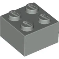 Brick 2 x 2 / Light Gray