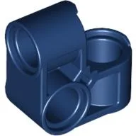 Technic Pin Connector Perpendicular 2 x 2 Bent / Dark Blue