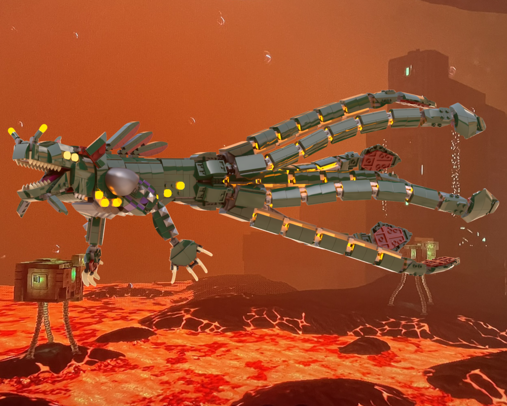 Lego Sea Dragon Leviathan (Subnautica)