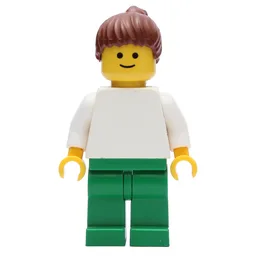 White Torso, Green Legs, Reddish Brown Hair, Female