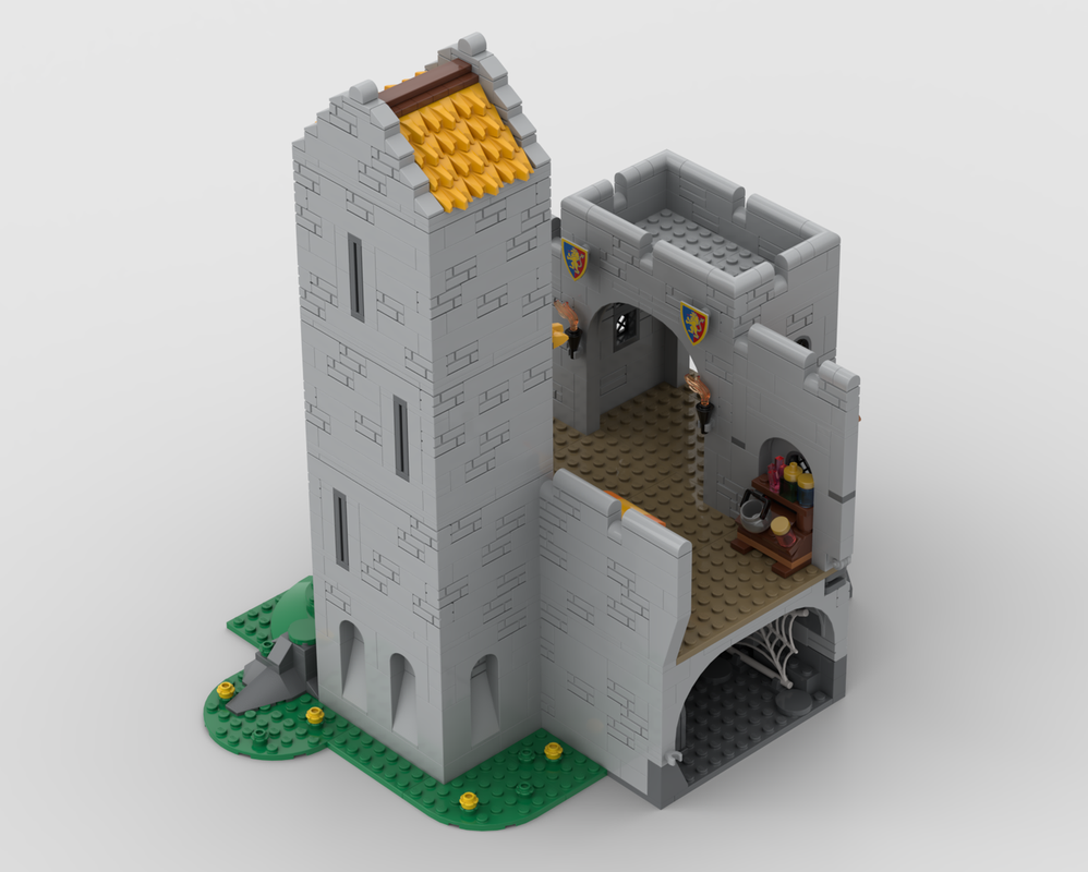 Lego Lion Knight Castle expansion The Court Yard style two