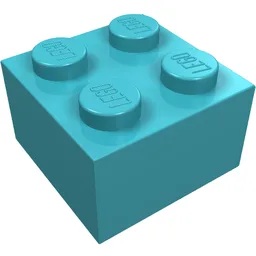 Brick 2 x 2 / Medium Azure