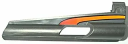 Technic, Panel Fairing # 7 Small Long, Large Hole, Side A with Red to Orange Fade Curve Pattern (Sticker) - Set 8473