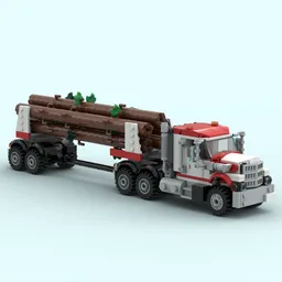 White Stallion Logging Truck