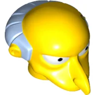 Minifig Head Special, Simpsons, Mr. Burns / Yellow