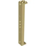 Support 2 x 2 x 13 with 5 Pin Holes / Tan