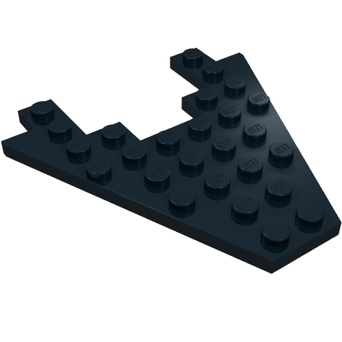 Lego Wedge Plate 8 x 8 with 3 x 4 Cutout / Black