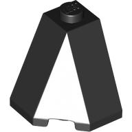 Lego Brick Wedged, Sloped 65° 2 x 2 x 2 Corner / Black