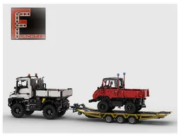 Low loader trailer for Unimog U535