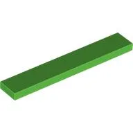 Tile 1 x 6 with Groove / Bright Green