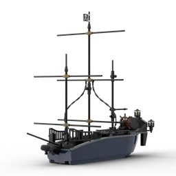 Black Pearl with Floating Hull
