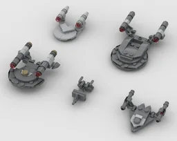 Star Trek Mini Model Pack: Enterprise NX-01, USS Franklin, NX Intrepid, NX Warp Delta, Botany Bay