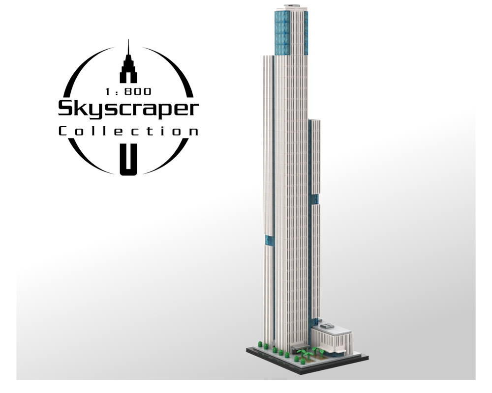 Lego Tower 1 at Nanjing Financial City II 1:800 Scale