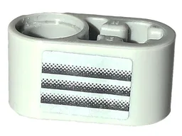 Technic, Liftarm Thick 1 x 2 - Axle Hole with Black Air Vent Pattern Model Left Side (Sticker) - Set 42132