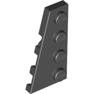 Lego Wedge Plate 4 x 2 Left / Black