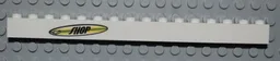 Brick 1 x 16 with Surfboard with 'SHOP' Pattern (Sticker) - Set 4644