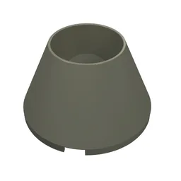 Cone 4 x 4 x 2 Hollow No Studs / Dark Gray