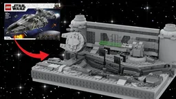 Death Star Falcon chase