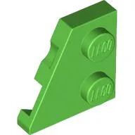 Wedge Plate 2 x 2 Left / Bright Green