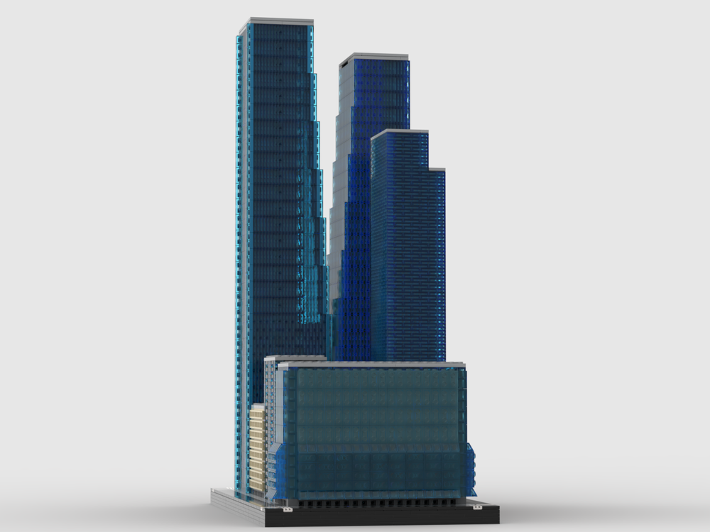 Lego Manhattan West at 1/650th Scale