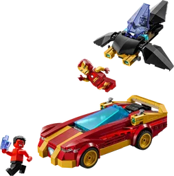 Iron Man Car & Black Panther vs. Red Hulk