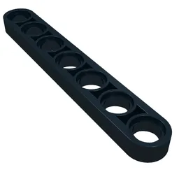 Technic Beam 1 x 7 Thin / Black