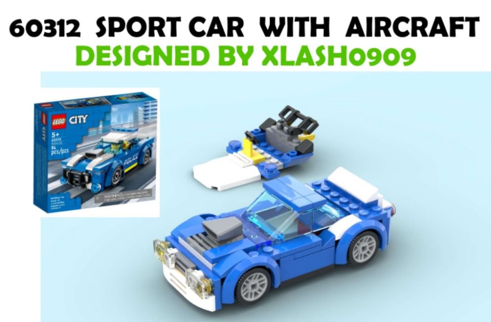Lego 60312 Sport car ( with aircraft )