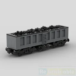 4axle coal train vagon carriage classic style