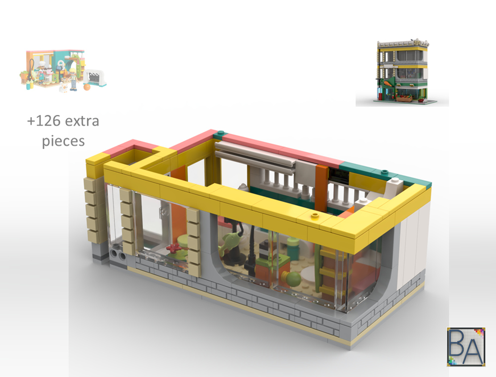 Lego Heartlake Apartments - Leo's Apt Floor - Compatible with MOC-120442