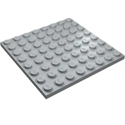 Plate 8 x 8 / Light Bluish Gray