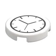 Tile Round 2 x 2 with Clock Print