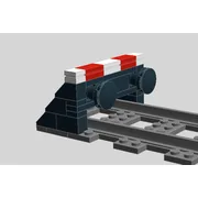 Rail buffer with shock absorber