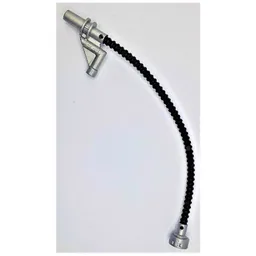 Duplo Hose with Flat Silver Nozzle and Stud Holder / Black