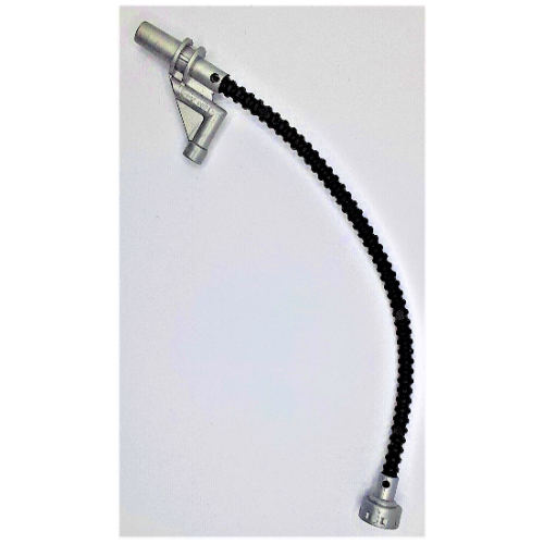 Lego Duplo Hose with Flat Silver Nozzle and Stud Holder / Black