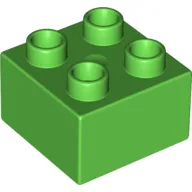 Duplo Brick 2 x 2 / Bright Green