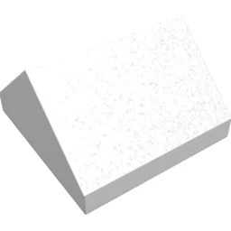 Brick Sloped 45° 2 x 2 Double / White