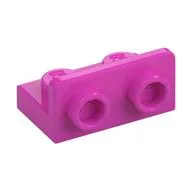 Bracket 1 x 2 - 1 x 2 Inverted / Dark Pink