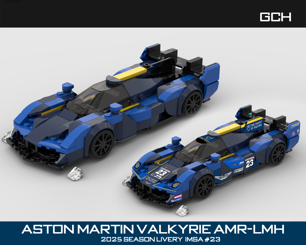 Lego Aston Martin Valkyrie AMR-LMH #23 2025 IMSA season livery