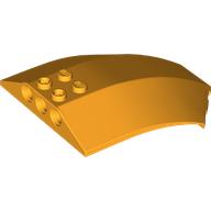 Lego Windscreen 8 x 6 x 2 Curved / Bright Light Orange