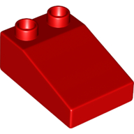 Lego Duplo Brick 3 x 2 Slope 33° / Red