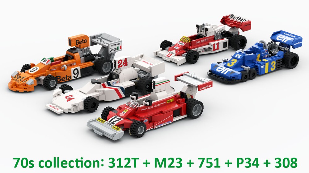 Lego 70s collection - 5 models - scale 1:27