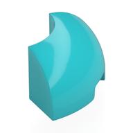 Lego Brick Round Corner 2 x 2 x 1 / Medium Azure